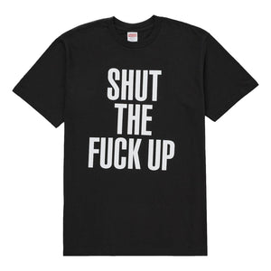 SUPREME NUMBER (N)INE® SHUT UP TEE-BLACK