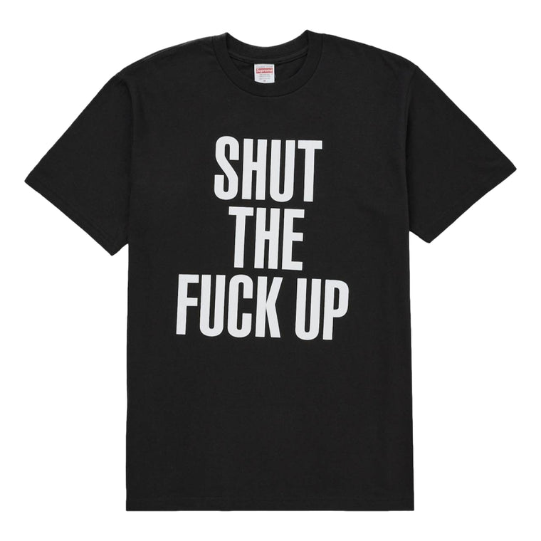 SUPREME NUMBER (N)INE® SHUT UP TEE-BLACK