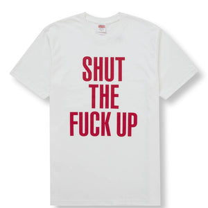 SUPREME NUMBER (N)INE® SHUT UP TEE-WHITE