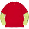 SUPREME SUPREME INC. PANELED L/S-RED