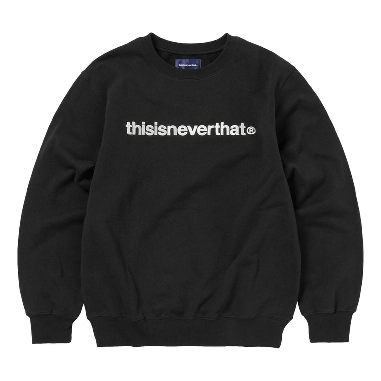 THIS IS NEVER THAT T-LOGO CREWNECK-BLACK