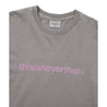 THIS IS NEVER THAT T-LOGO L/S TEE-DARK GREY