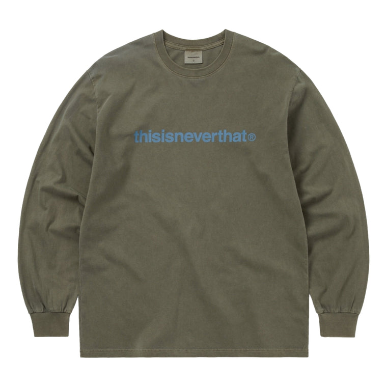 THIS IS NEVER THAT T-LOGO L/S TEE-MUD