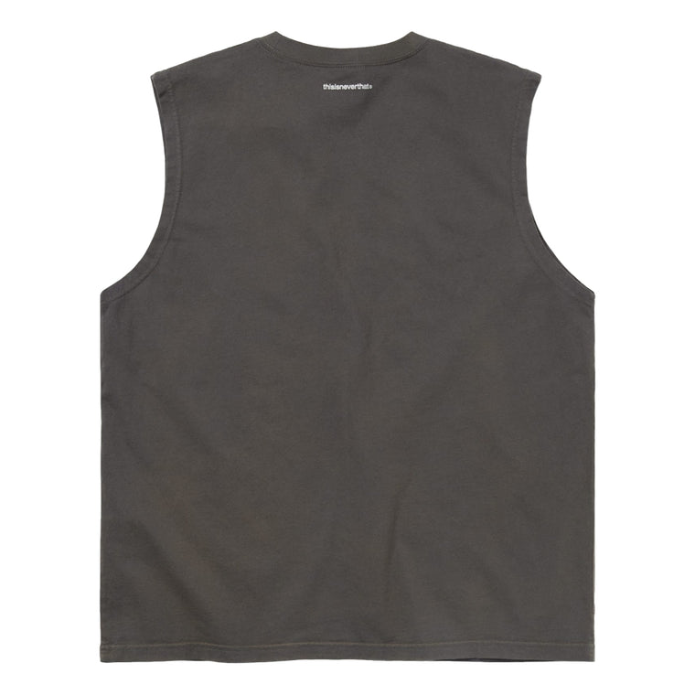 THIS IS NEVER THAT T-LOGO SLEEVELESS-CHARCOAL