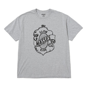 MASSES T-SHIRT SLOW RIDE-HEATHER GREY