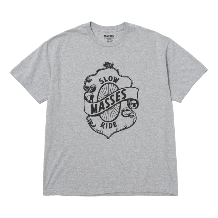 MASSES T-SHIRT SLOW RIDE-HEATHER GREY