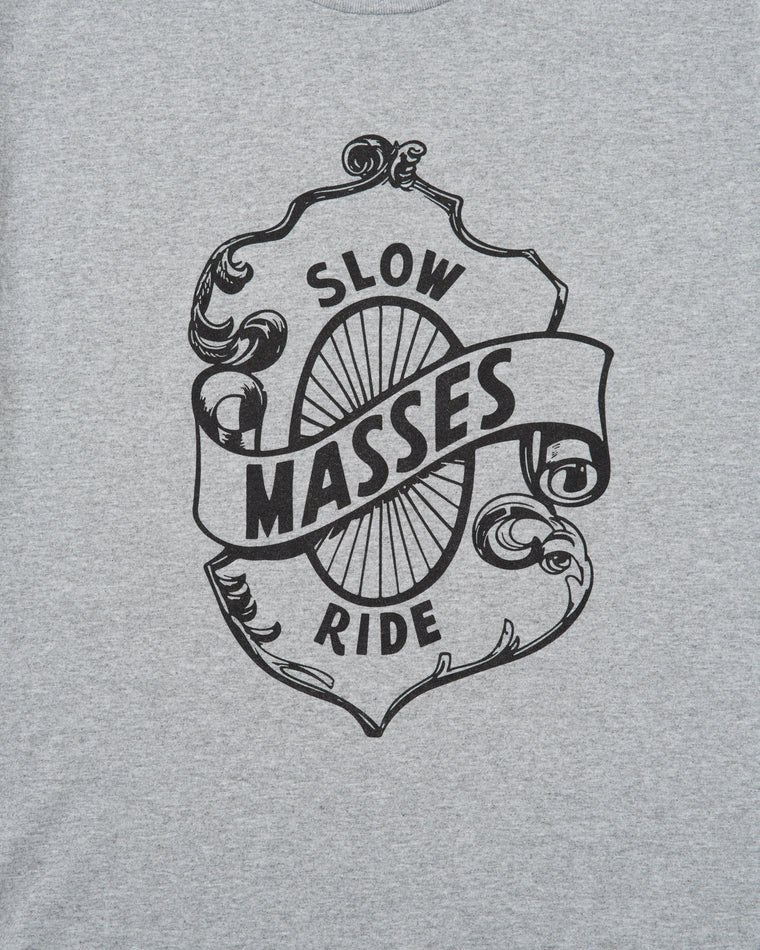 MASSES T-SHIRT SLOW RIDE-HEATHER GREY