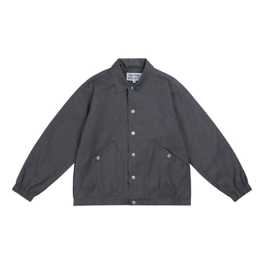 NEUTRAL SOCIETY TAILORED COACH JACKET-GREY