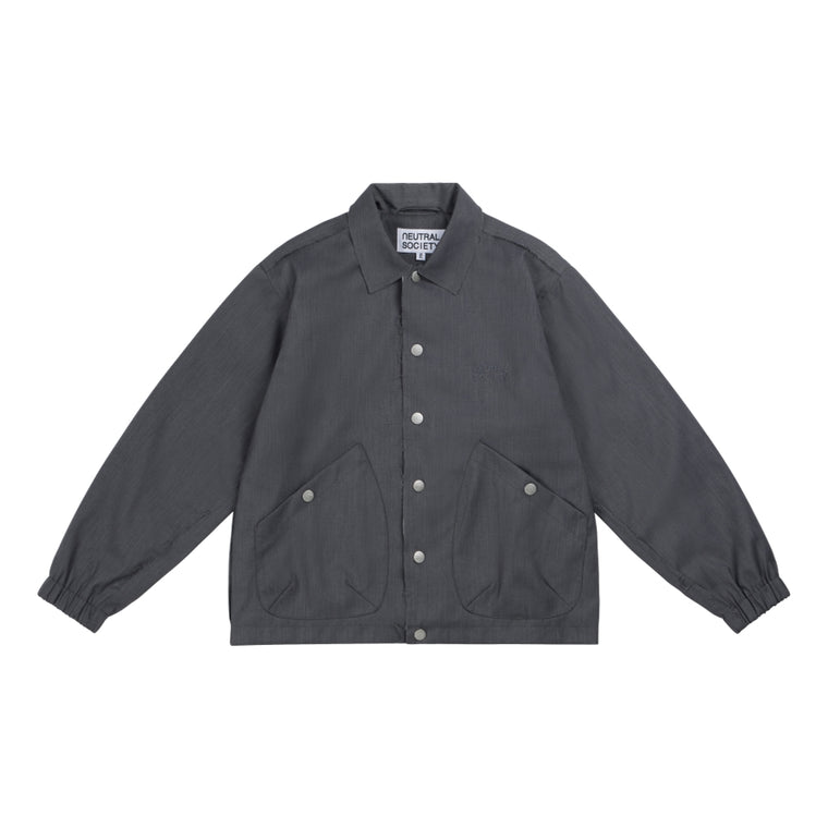 NEUTRAL SOCIETY TAILORED COACH JACKET-GREY