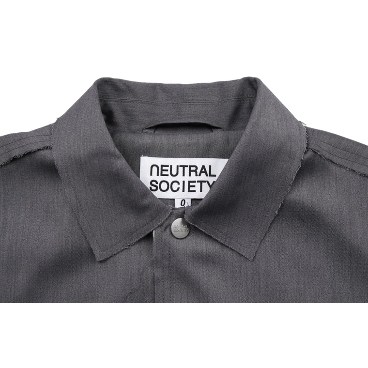 NEUTRAL SOCIETY TAILORED COACH JACKET-GREY