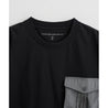 WHITE MOUNTAINEERING TAPE POCKET T-SHIRT-BLACK