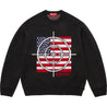 SUPREME TARGET SWEATER-BLACK