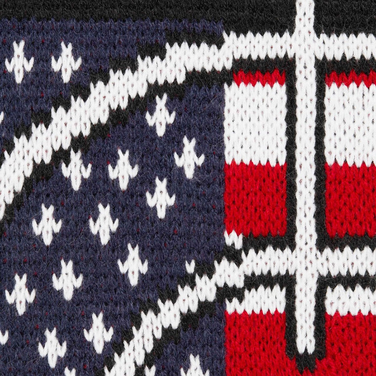 SUPREME TARGET SWEATER-BLACK