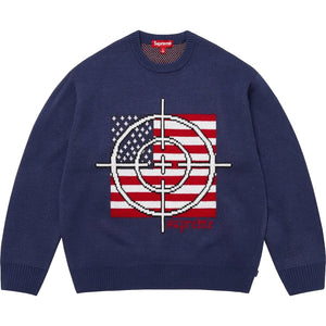 SUPREME TARGET SWEATER-NAVY