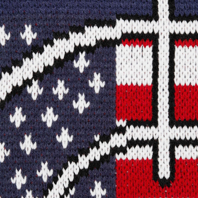 SUPREME TARGET SWEATER-NAVY