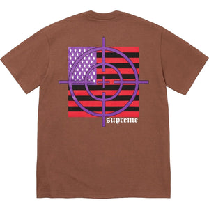 SUPREME TARGET TEE-BROWN