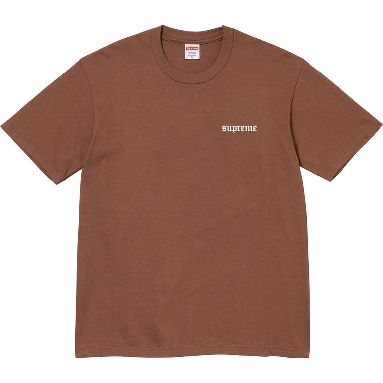 SUPREME TARGET TEE-BROWN