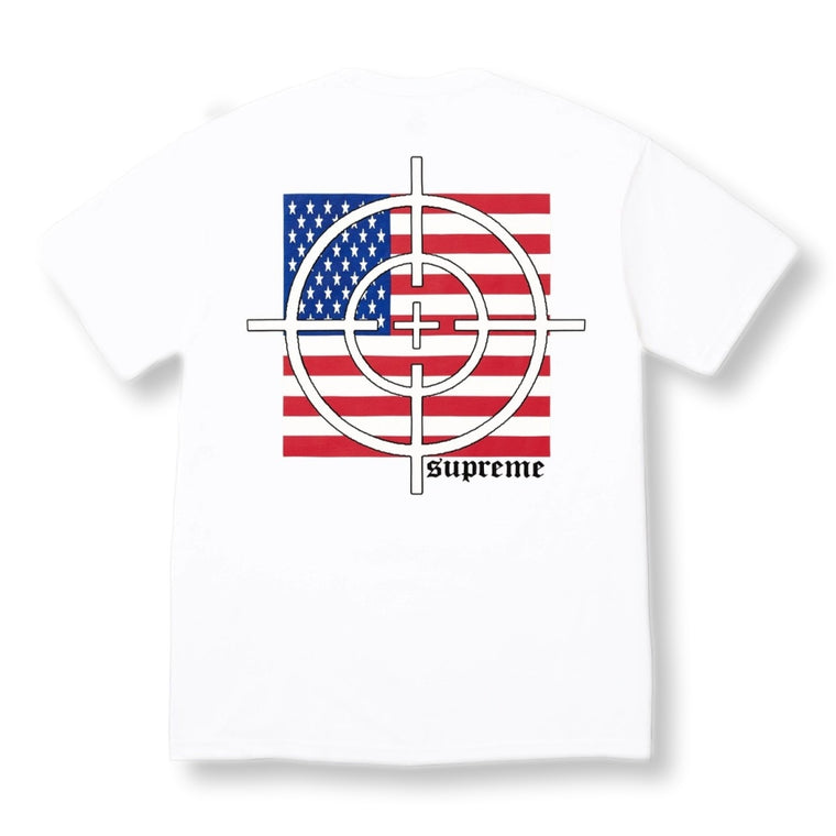 SUPREME TARGET TEE-WHITE