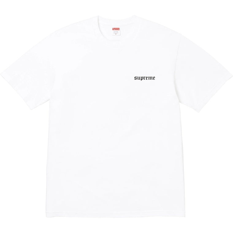 SUPREME TARGET TEE-WHITE