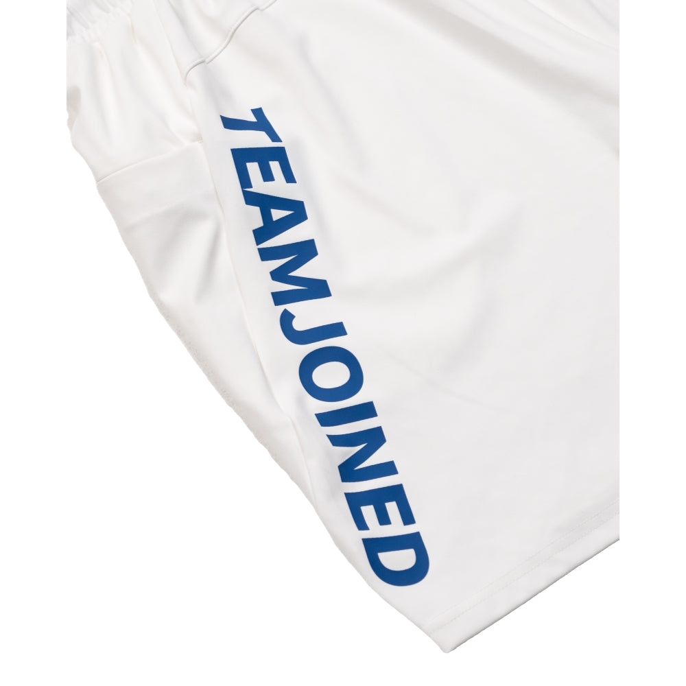 TEAMJOINED JOINED® ADAPT LOGO SPLICING PERFORMANCE SHORTS-BLUE/WHITE