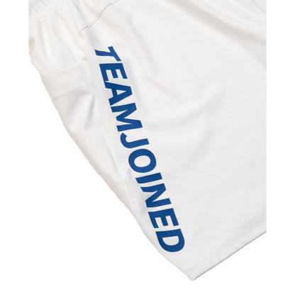 TEAMJOINED JOINED® ADAPT LOGO SPLICING PERFORMANCE SHORTS-BLUE/WHITE