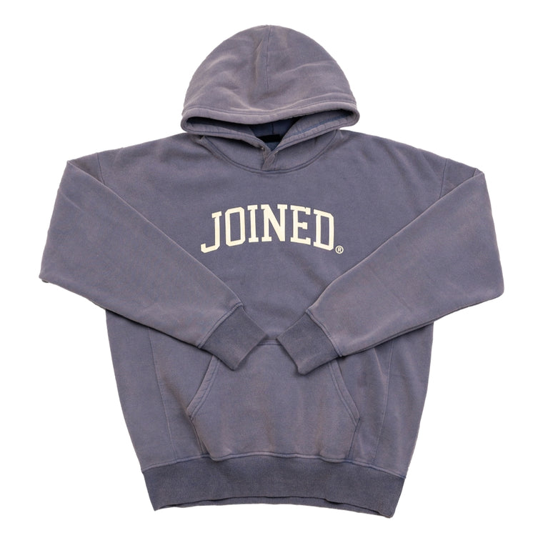 TEAMJOINED JOINED® ARCH LOGO OVERSIZED HOODIE-DARK BLUE