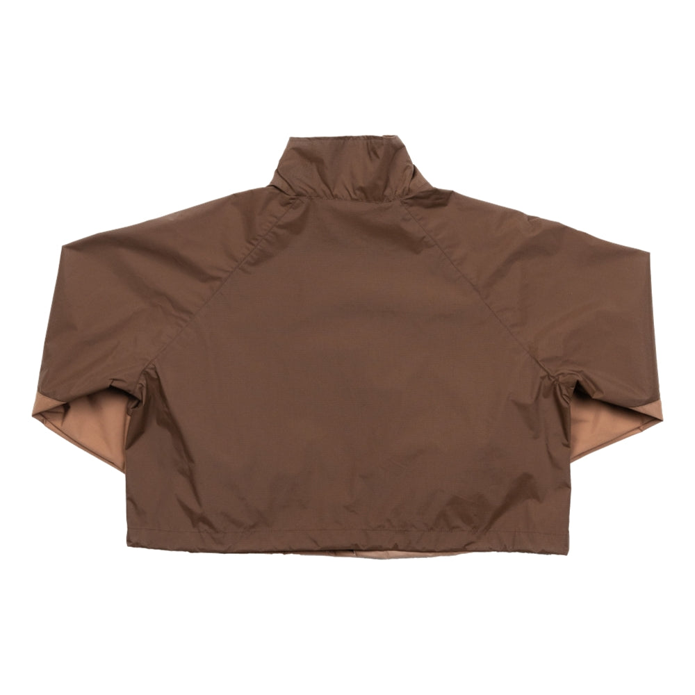 TEAMJOINED JOINED® INVICTUS WOMEN POCKET WINDBREAKER TOP-BROWN