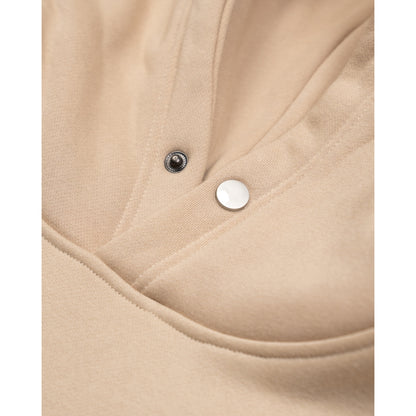 TEAMJOINED JOINED® LOGO FLEECE OVERSIZED HOODIE-KHAKI