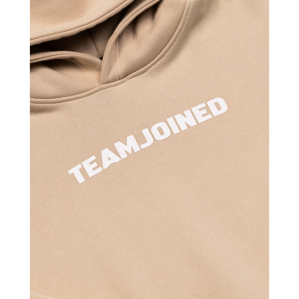 TEAMJOINED JOINED® LOGO FLEECE OVERSIZED HOODIE-KHAKI