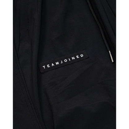 TEAMJOINED JOINED® PANELED STRETCH WIDE TROUSERS-BLACK