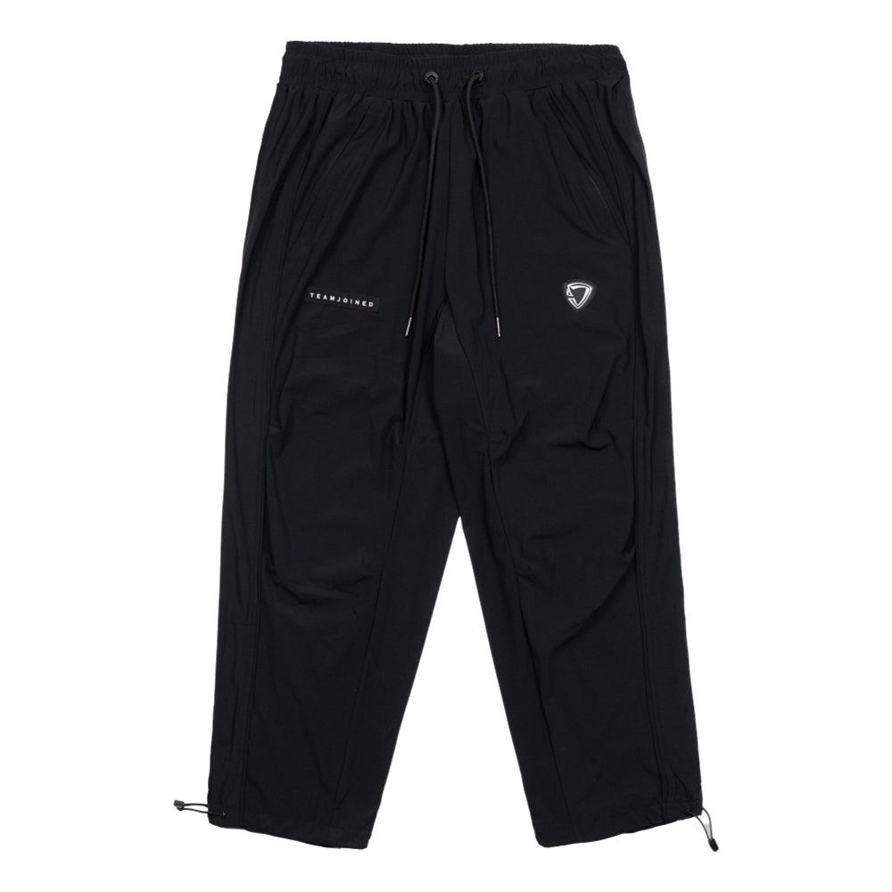 TEAMJOINED JOINED® PANELED STRETCH WIDE TROUSERS-BLACK