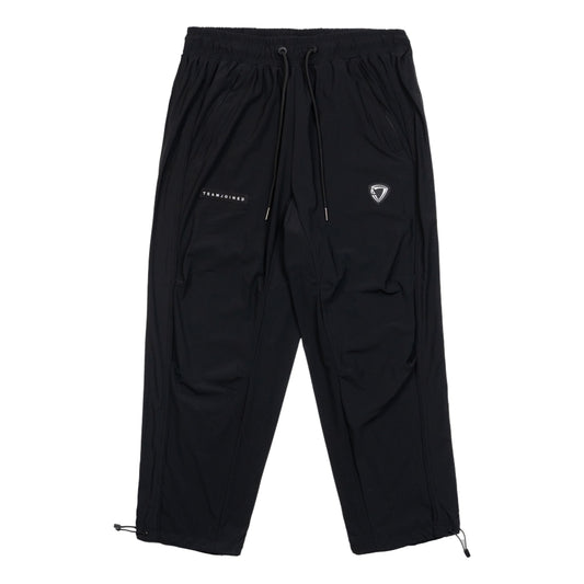 TEAMJOINED JOINED® PANELED STRETCH WIDE TROUSERS-BLACK