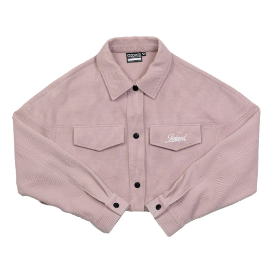 TEAMJOINED JOINED® WOMEN WAFFLE POCKET HOODIE-PINK