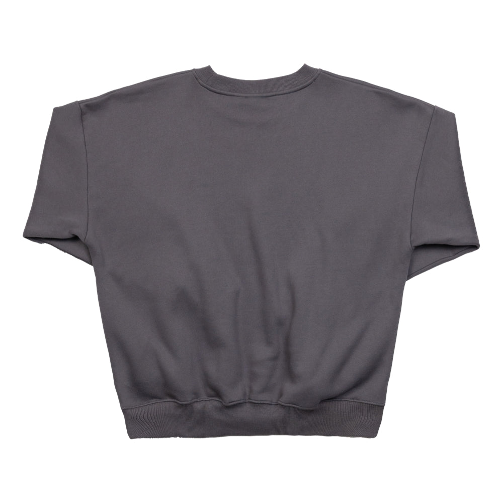 TEAMJOINED TJTC™ FLEECE OVERSIZED SWEATSHIRT-DARK GREY