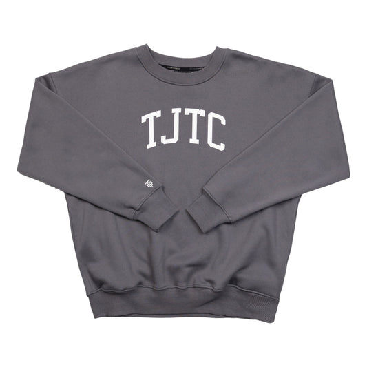 TEAMJOINED TJTC™ FLEECE OVERSIZED SWEATSHIRT-DARK GREY