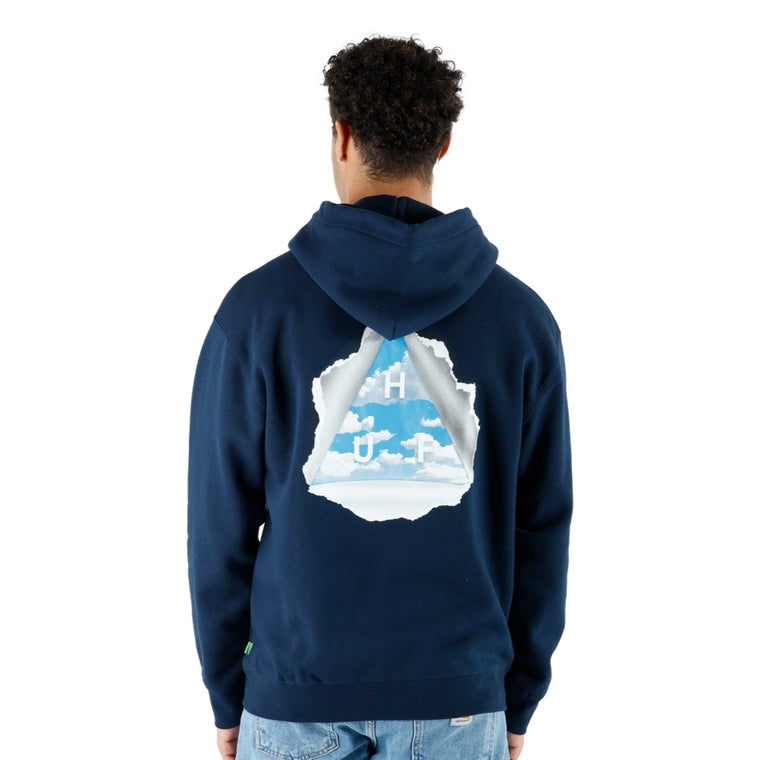 HUF TEAR YOU A NEW ONE P/O HOODIE-NAVY