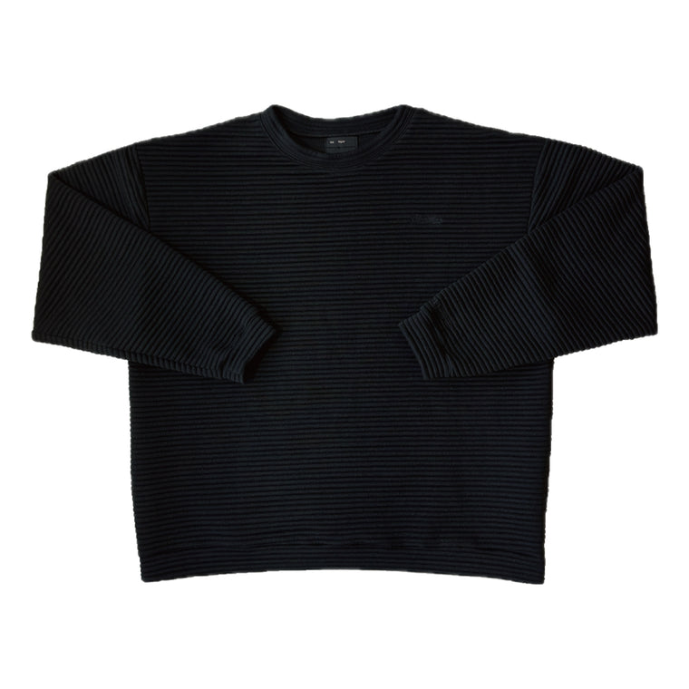 OLDISM TECH EMBROIDERY SWEATER-BLACK