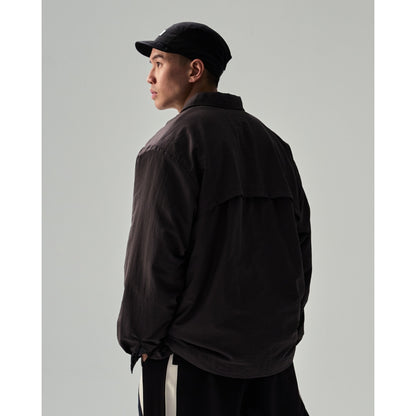 TEAMJOINED TECH LONG SLEEVES COACH SHIRT-DARK GREY