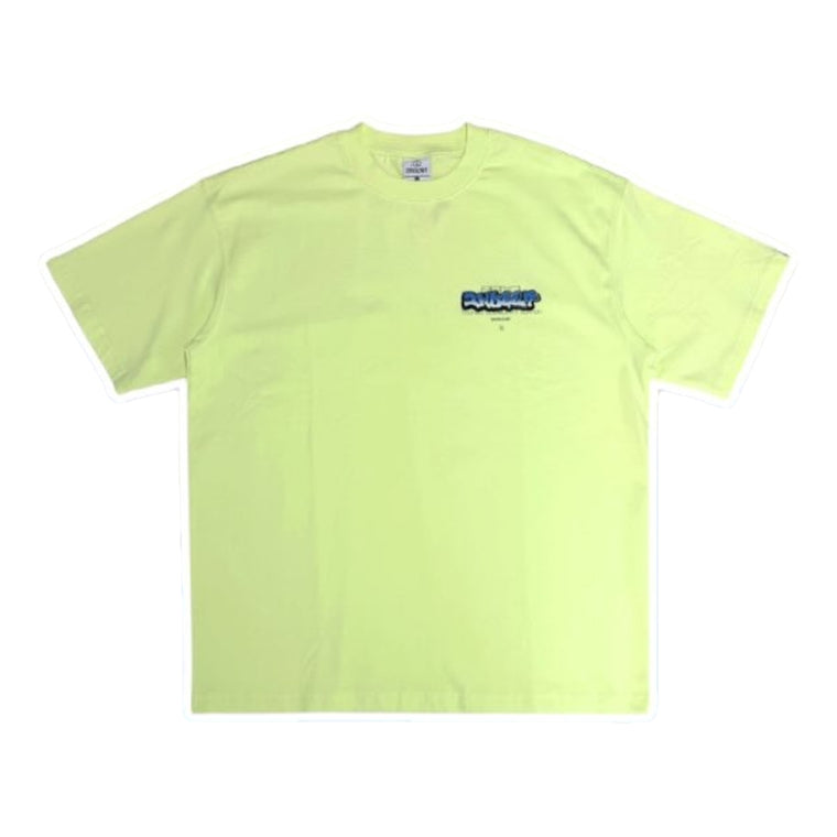 2ND CLOSET TECHNO COMMUNITY CENTER T-SHIRT-LIME