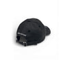 2ND CLOSET “TECHNO“WASHED DAMAGED CAP-WASHED BLACK