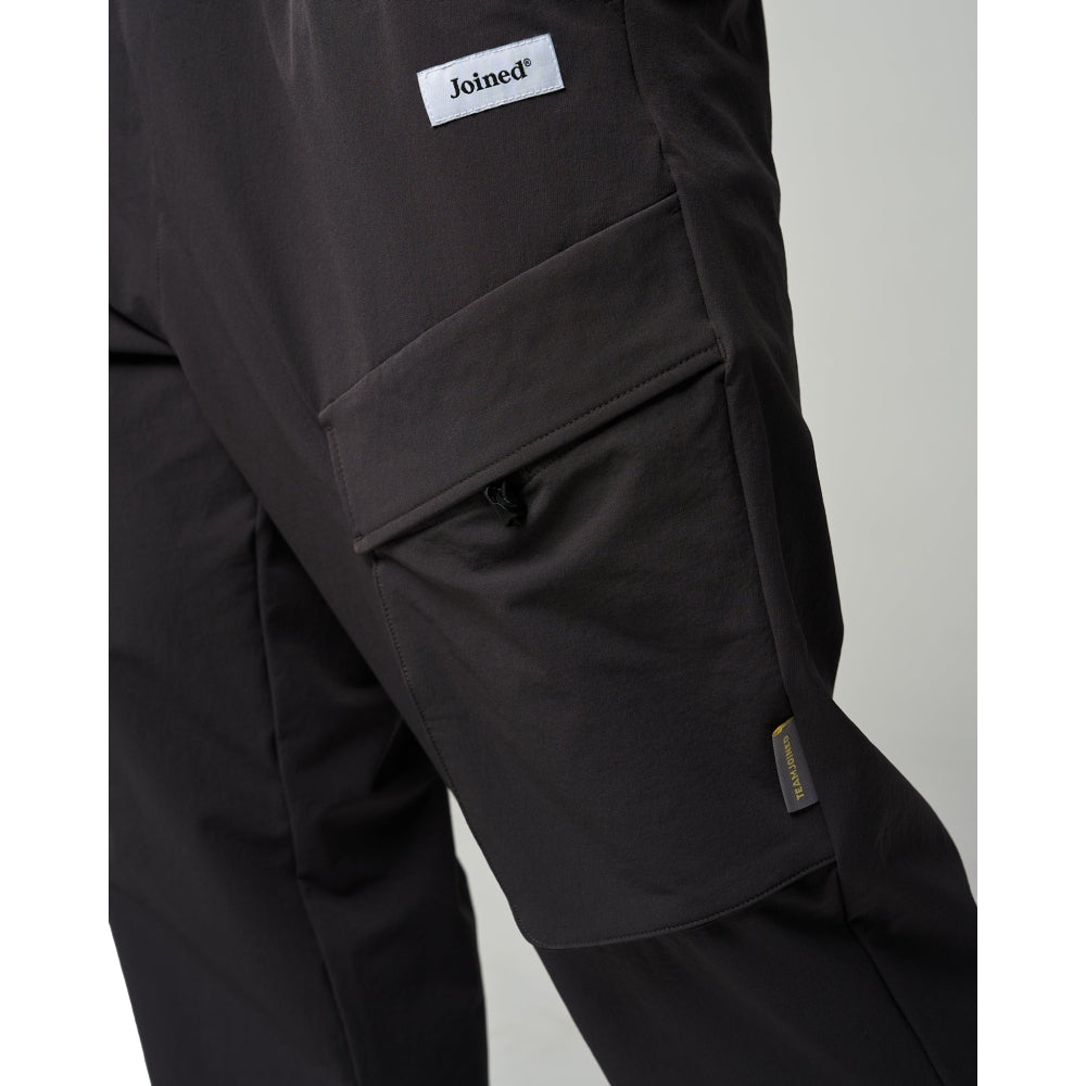 TEAMJOINED TECH POACKETS GYM CARGO PANTS-DARK GREY