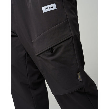 TEAMJOINED TECH POACKETS GYM CARGO PANTS-DARK GREY