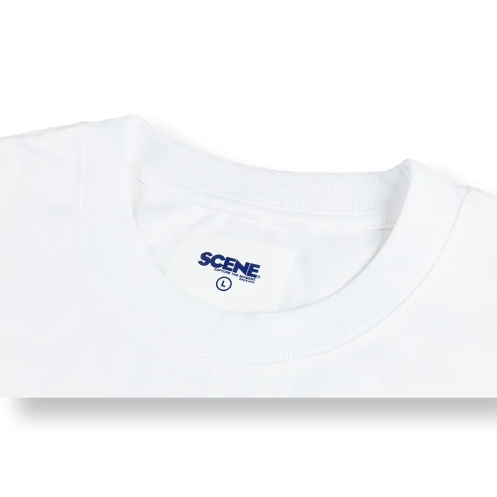 SCENE BY ICE FIRE TEEPRINT_POCTKET TEE-WHITE