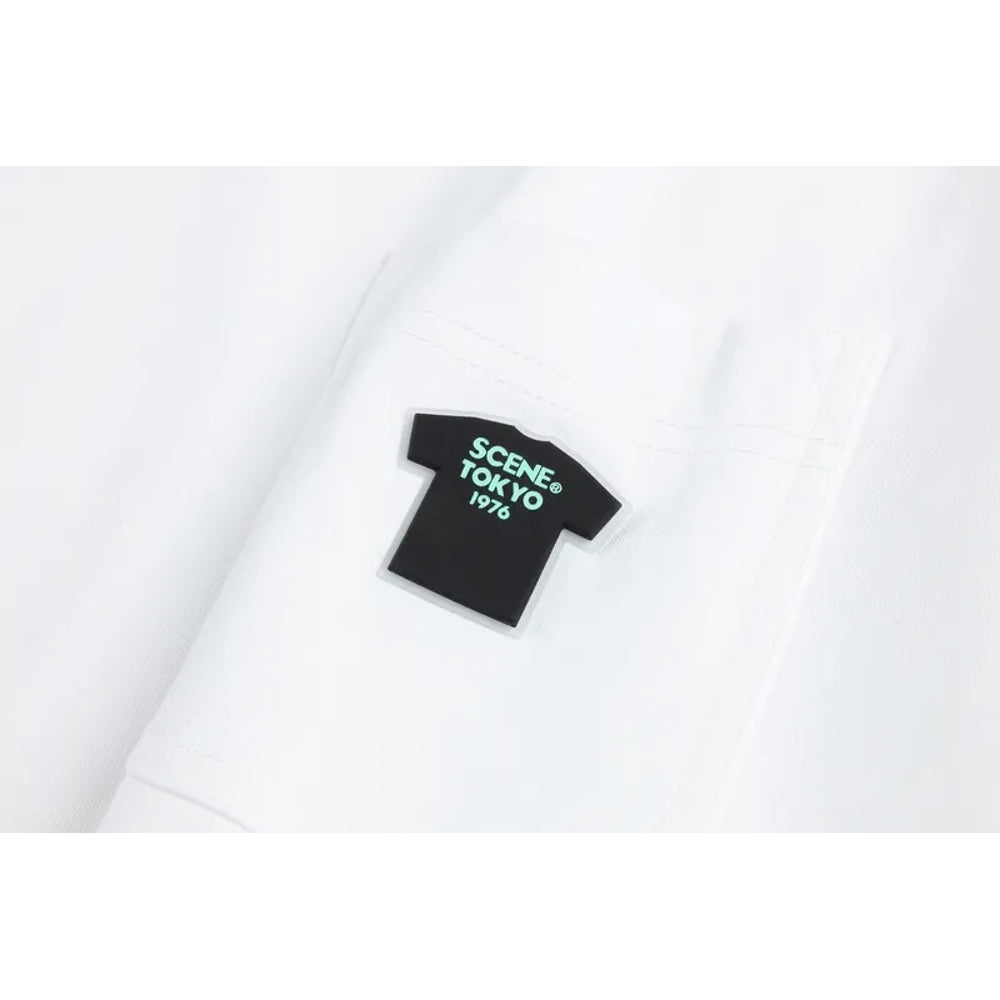 SCENE BY ICE FIRE TEEPRINT_POCTKET TEE-WHITE