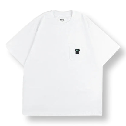 SCENE BY ICE FIRE TEEPRINT_POCTKET TEE-WHITE
