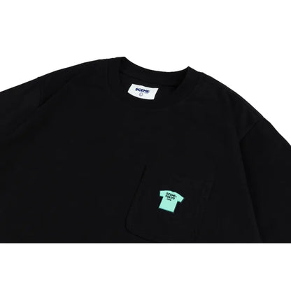 SCENE BY ICE FIRE TEEPRINT_POCTKET TEE-BLACK