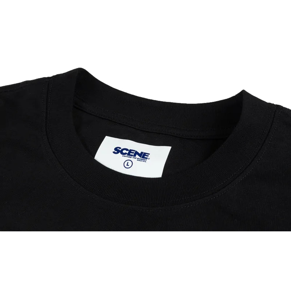 SCENE BY ICE FIRE TEEPRINT_POCTKET TEE-BLACK
