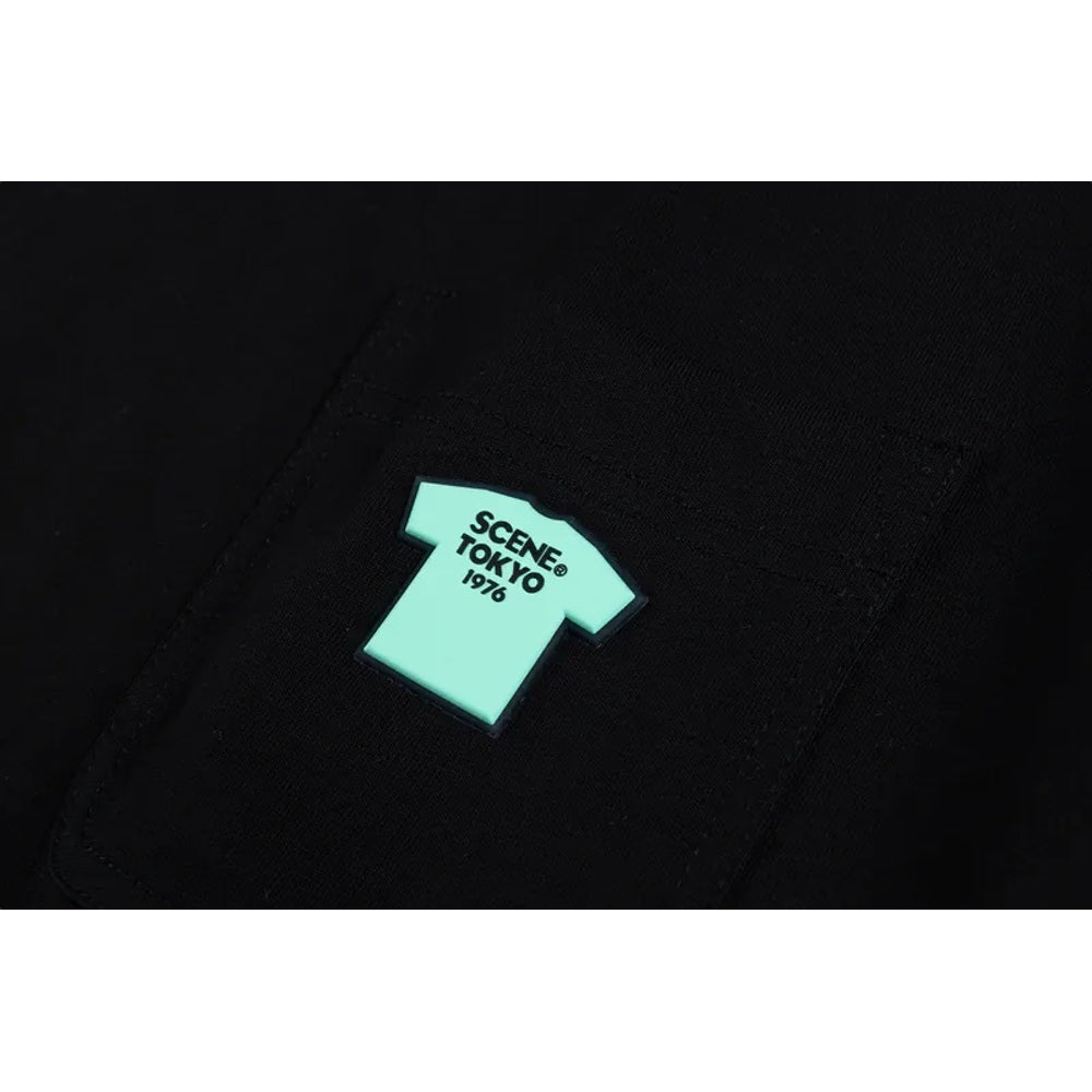 SCENE BY ICE FIRE TEEPRINT_POCTKET TEE-BLACK