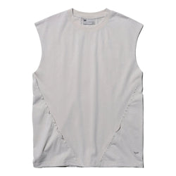 NINE POINT NINE THE SPIRAL TANK TOP-LIGHT GREY
