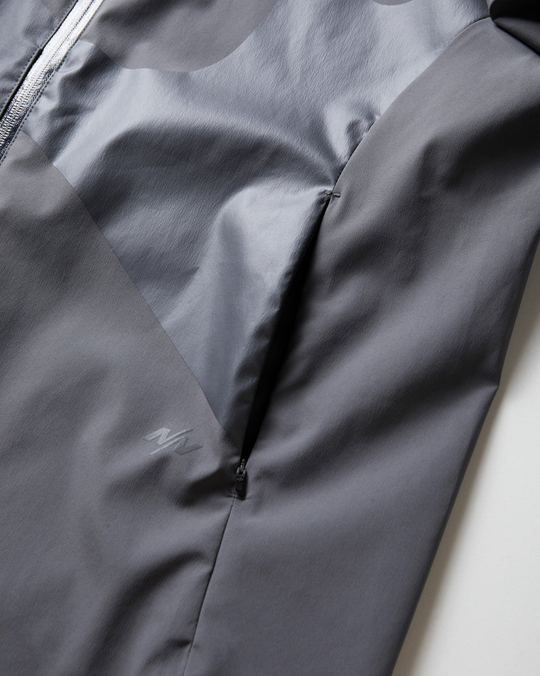 NINE POINT NINE THE SUN 3L SHELL JACKET-TECHNICAL GRAY
